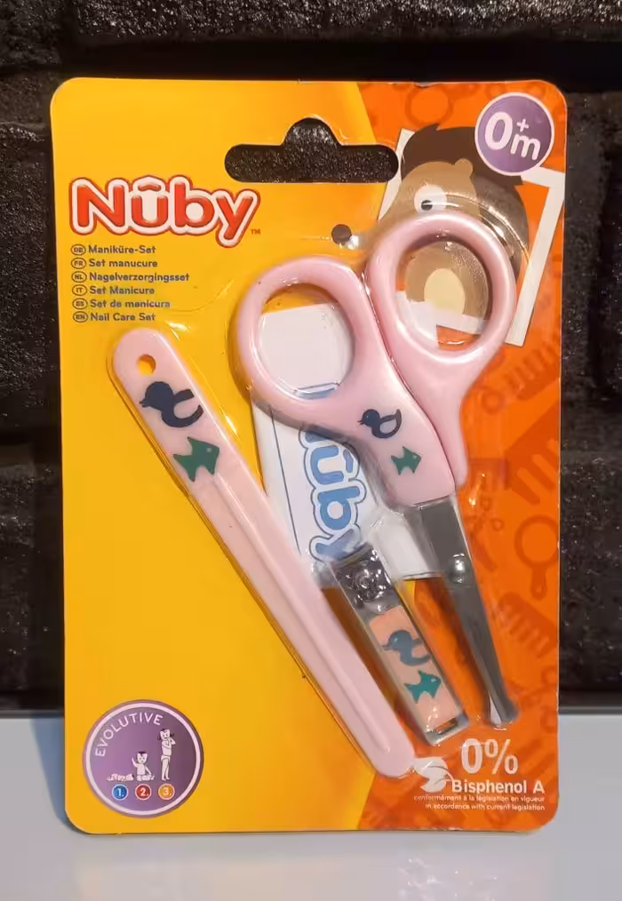 ست بهداشتی و مانیکور نوزاد نابی  nuby رنگ صورتی