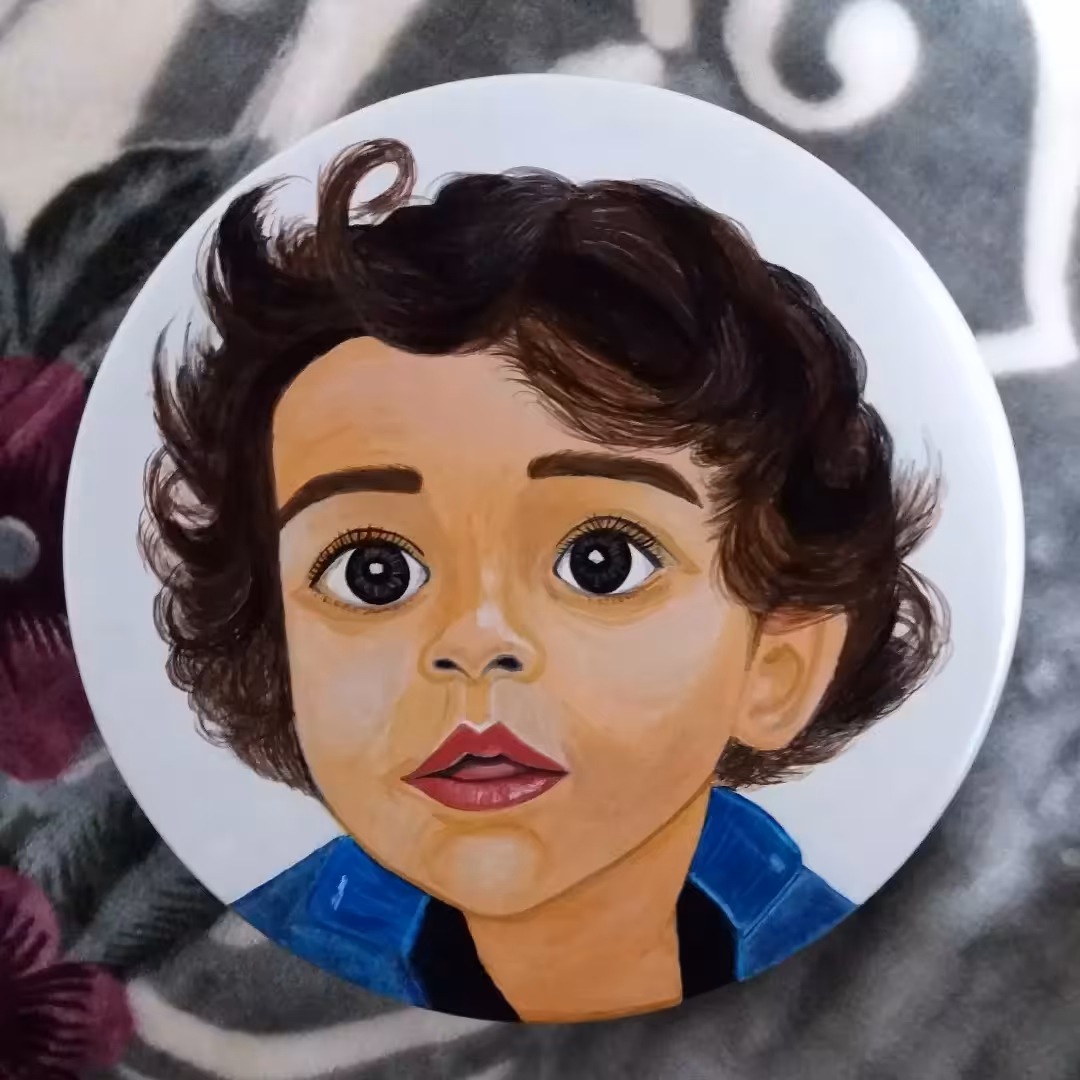 نقاشی چهره   روی سفال طرح های فانتزی چهره با بهترین متریال 