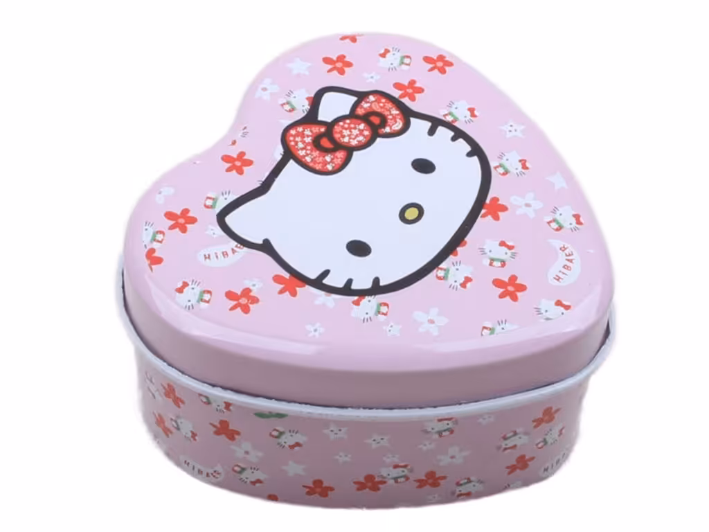 جعبه فلزی کیتی Hello Kitty (سایز متوسط)