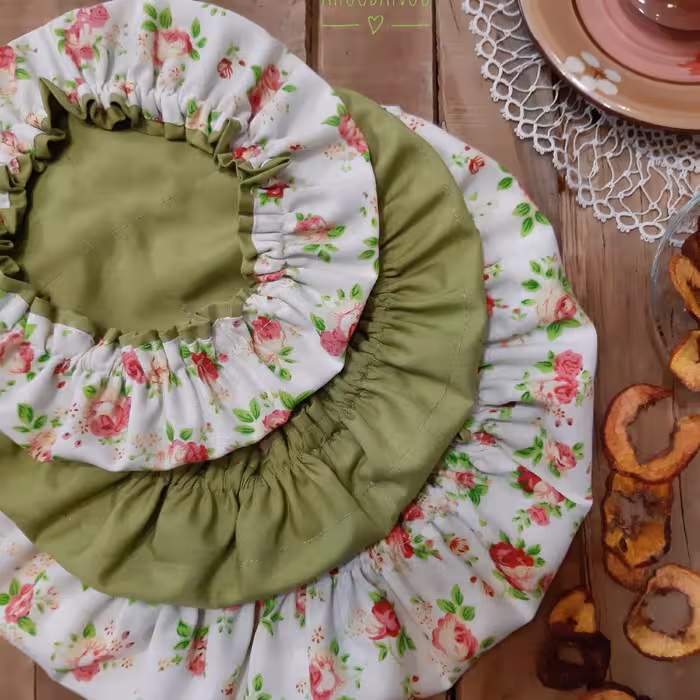 سرویس دمکنی گلگلی با ترکیب سبز کاهویی