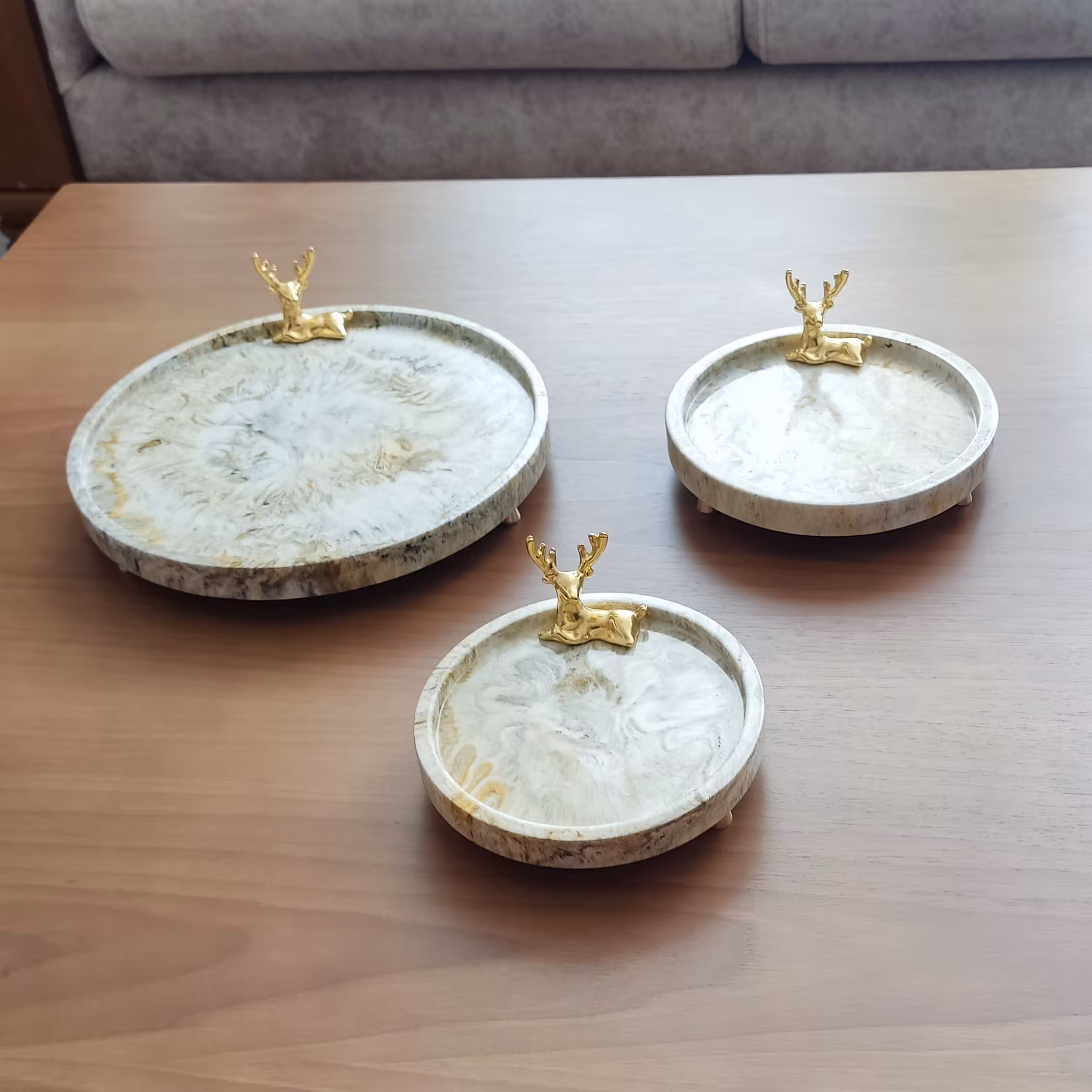 سینی سرو سنگی سه تیکه 