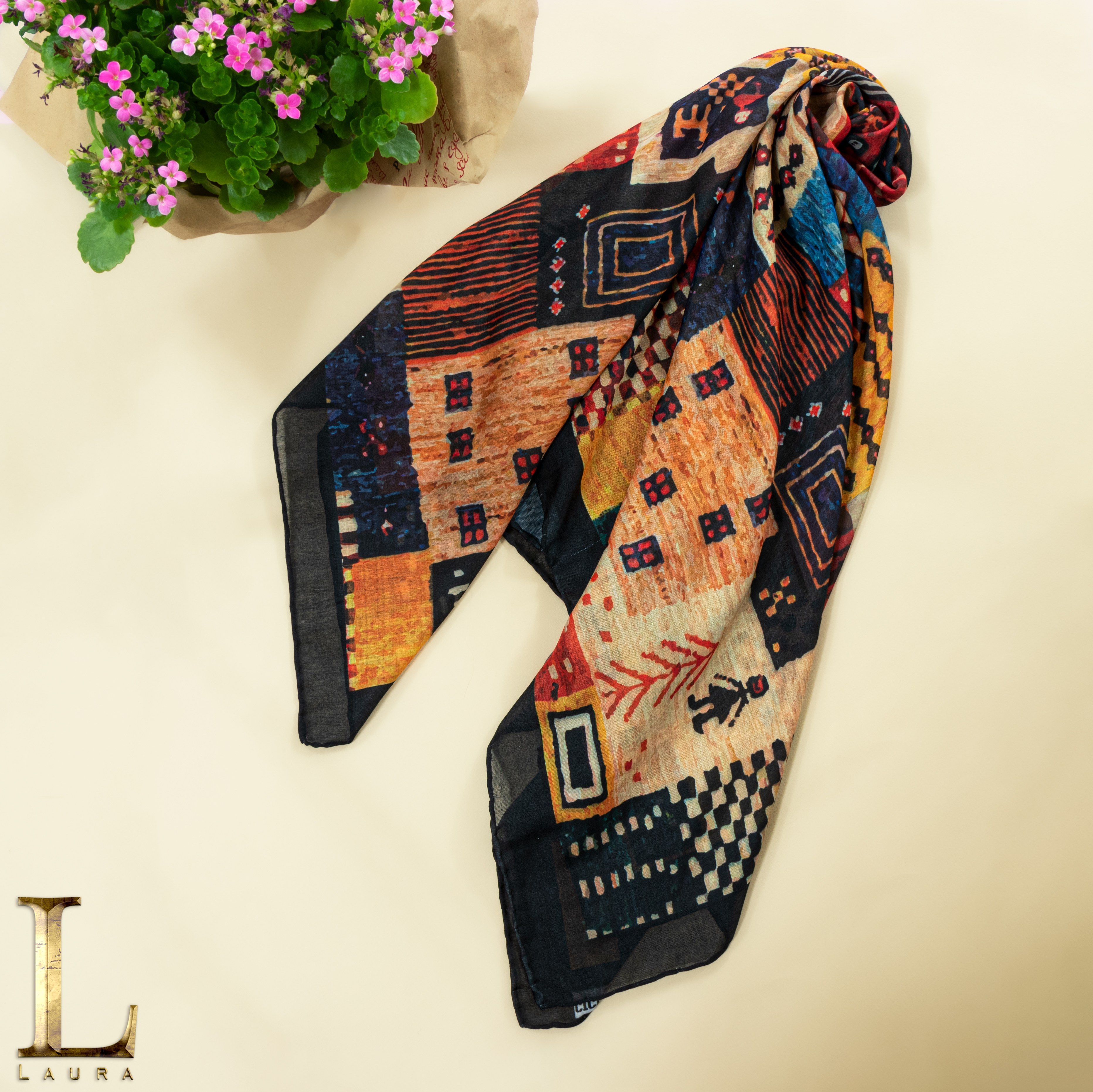 روسری طرح خشت