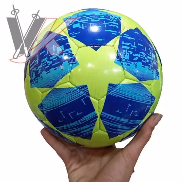 توپ فوتبال سایز 5 دوخت چمپیونزلیگ آبی کد 1901005