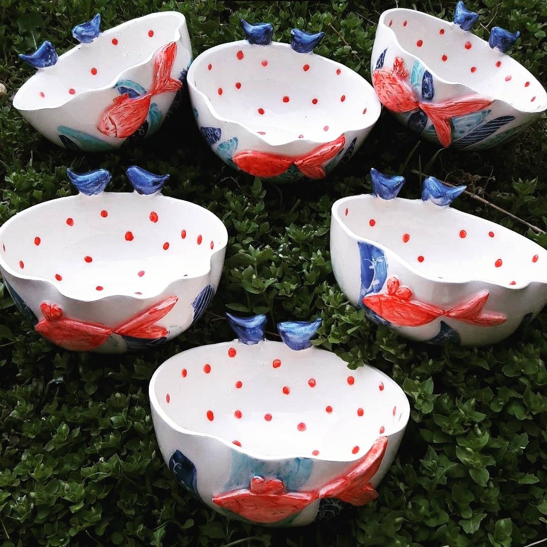 کاسه ماهی پک 6عددی(ارسال رایگان)