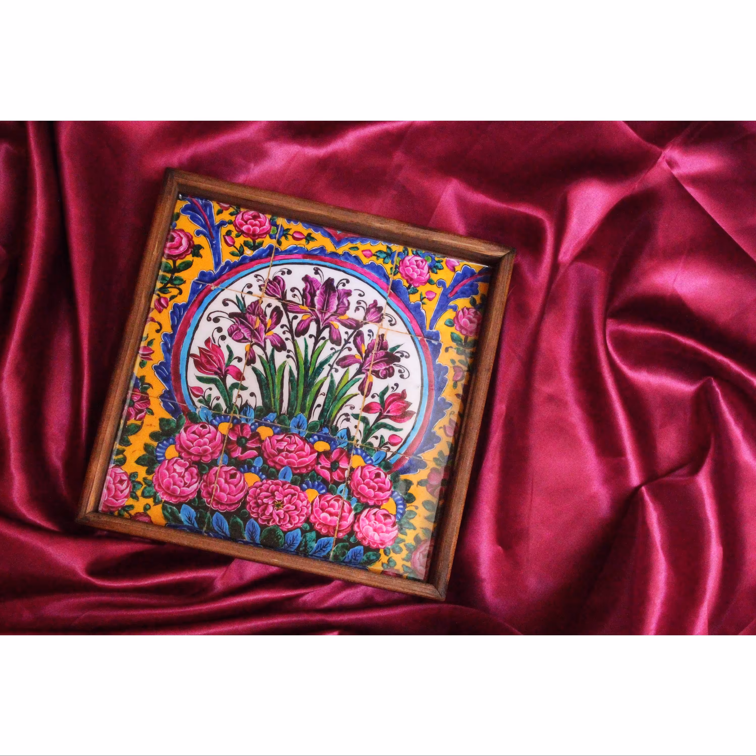 سینی  رزینی چوبی