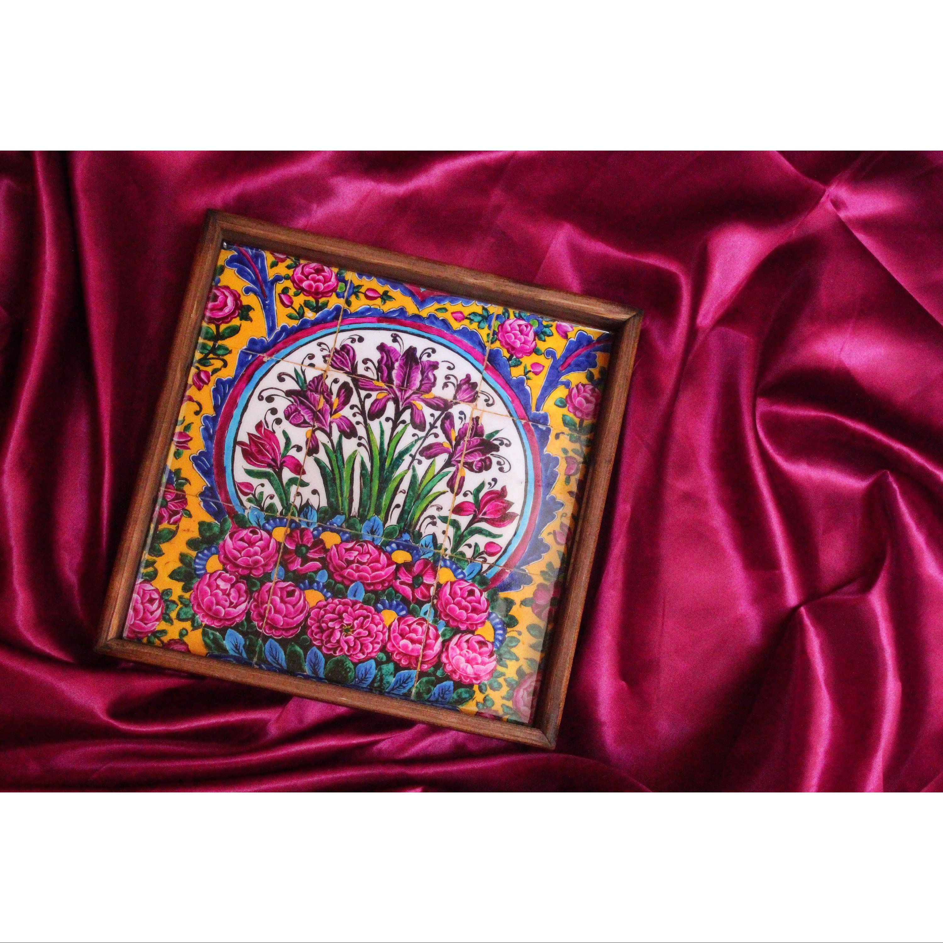 سینی رزینی چوبی