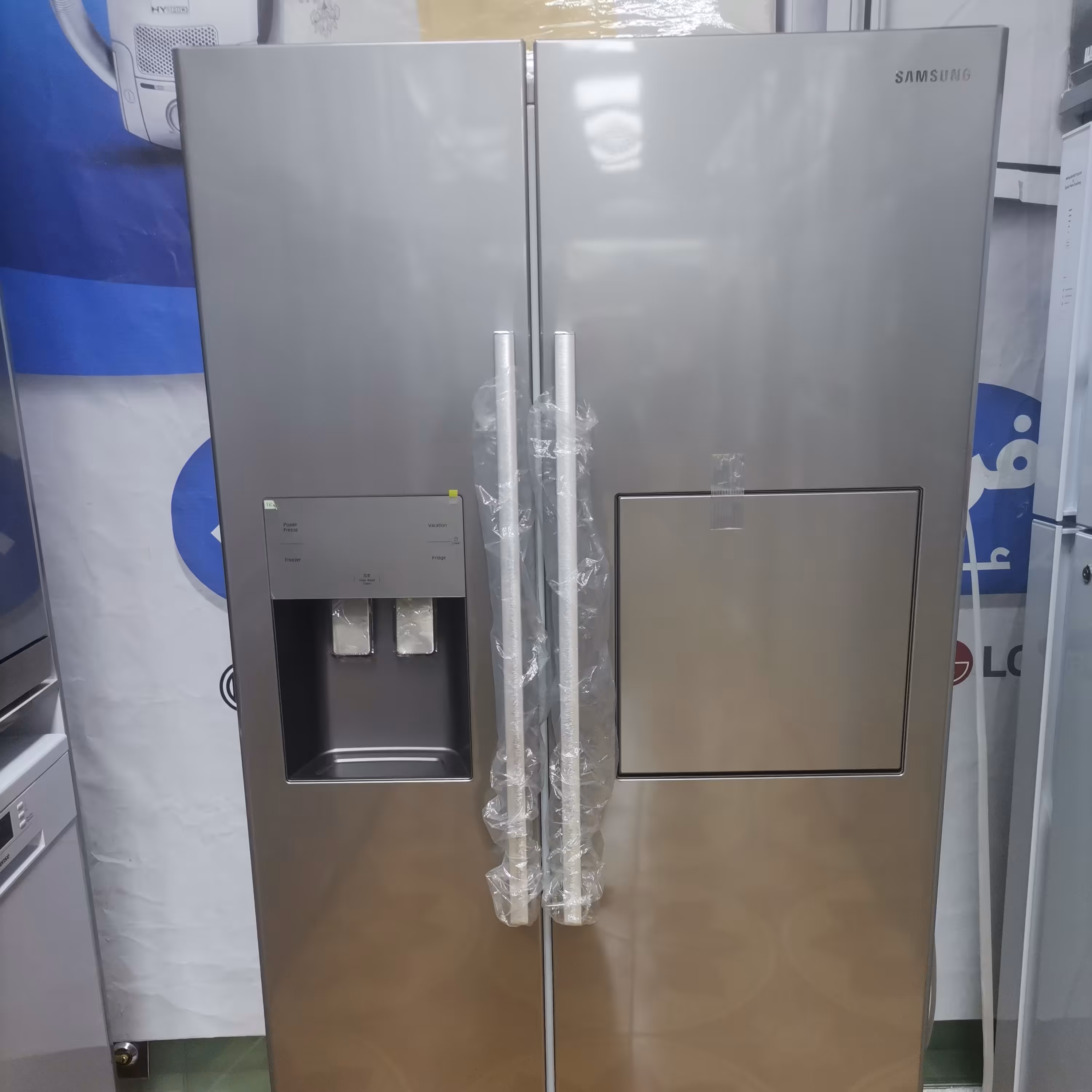 یخچال فریزر  ساید بای ساید سامسونگ نقره ای 