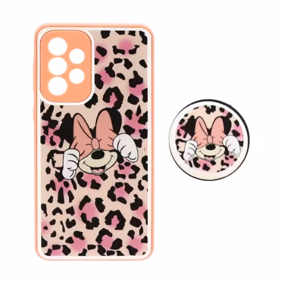 قاب گوشی طرح دار دور آینه پاپ سوکت دار برای Samsung A33 طرح 80