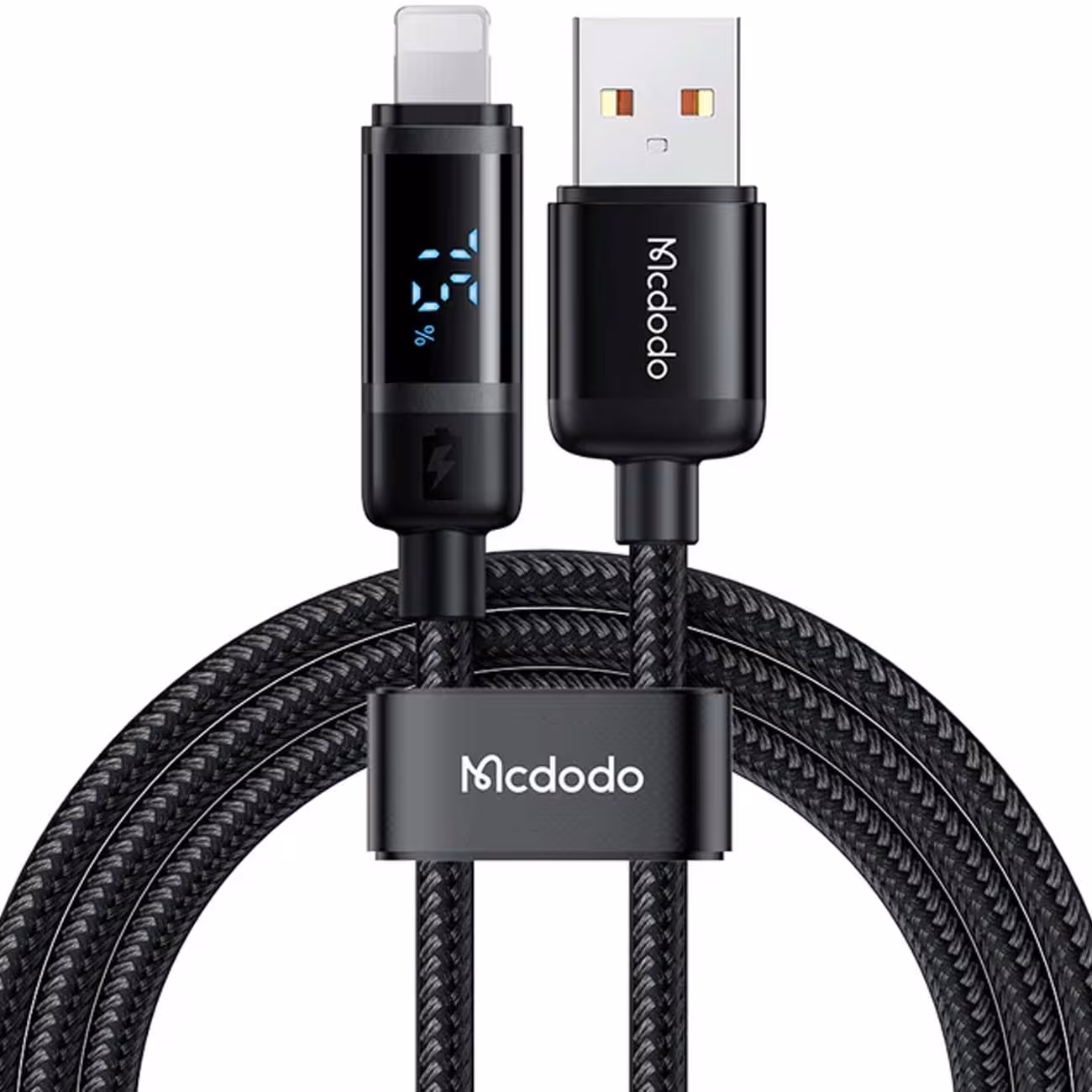 کابل شارژ و انتقال داده فست یو اس بی به لایتنینگ 3 آمپر 1.2 متری مک‌دودو CA-500