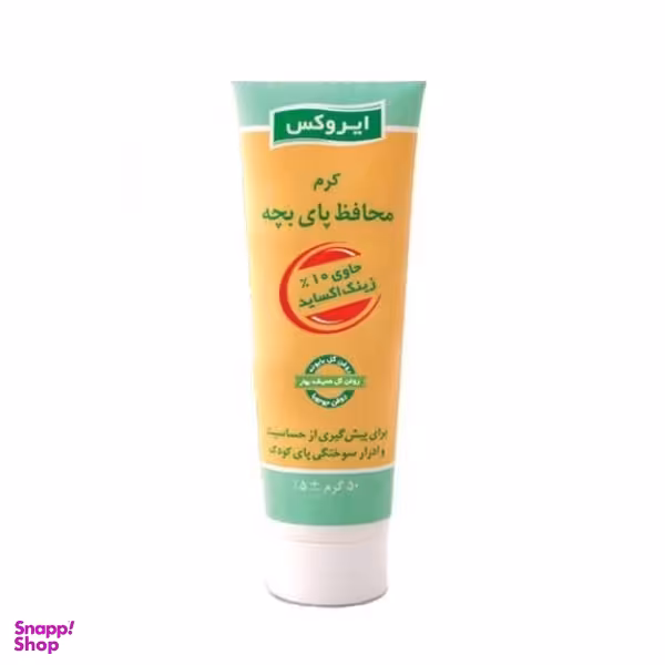 کرم محافظ پای بچه ایروکس (Irox) مدل Zinc Oxide حجم 50 میلی‌لیتر