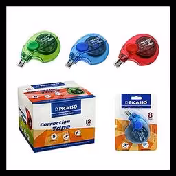 لاک غلط گیر نواری 8 متری پیکاسو بسته 12 عددی