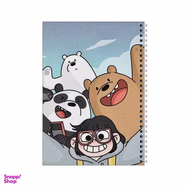 دفتر مشق 100 برگ بامبیلیپ طرح خرسهای کله فندقی کد 0672299