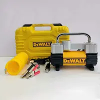 پمپ باد فندکی دیوالت 2 سیلندر همراه با پک ابزار مدل DEWALT DTP300 قابلیت اتصال به جافندک و باتری خودرو