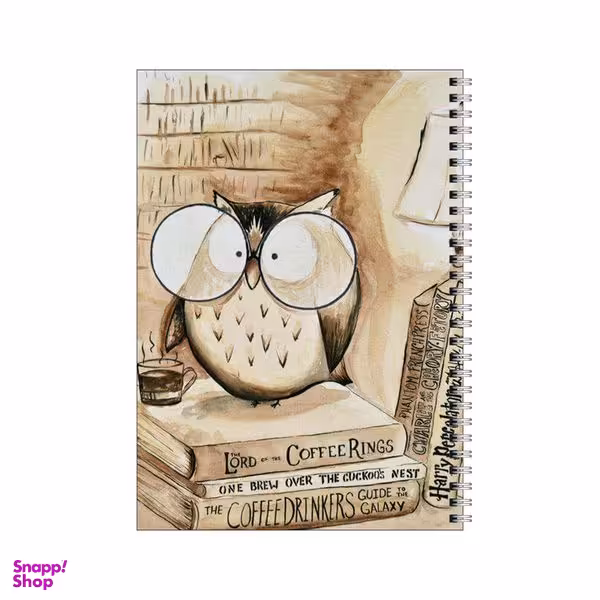 دفتر مشق 100 برگ بامبیلیپ طرح جغد همه چیزدان کد 1598769