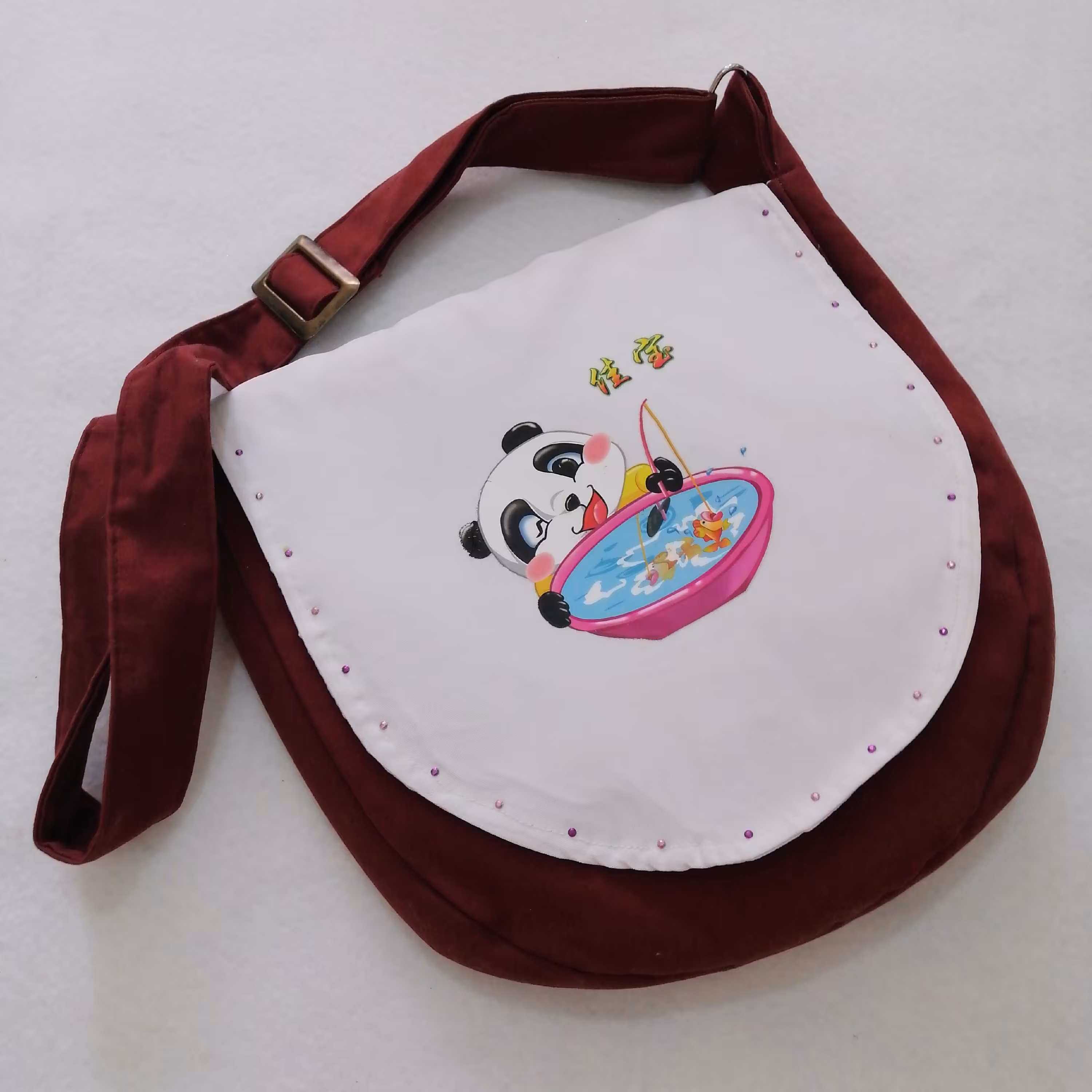 کیف رودوشی دخترانه پارچه ای سبک و جادار مخصوص پیاده روی