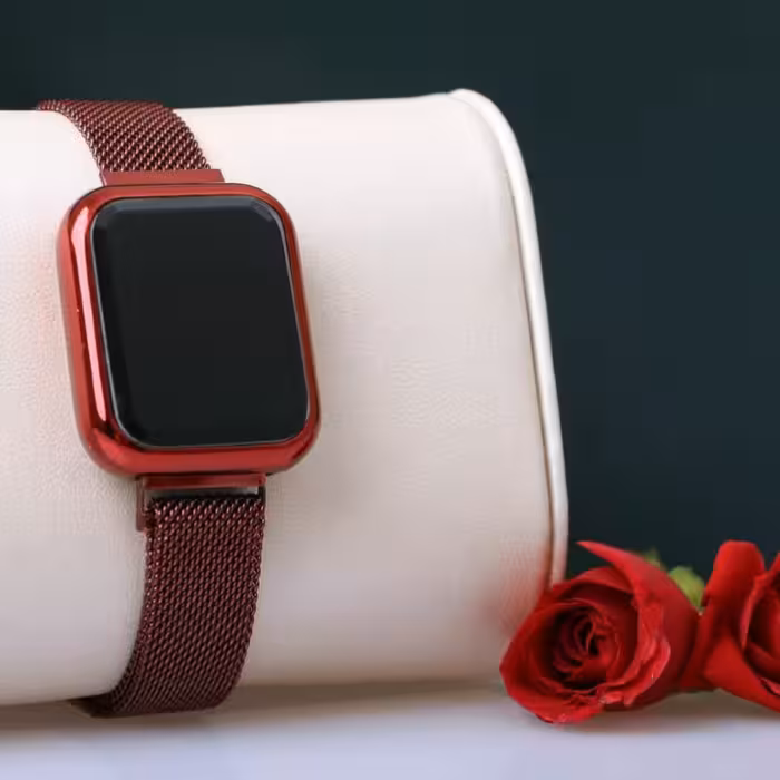 ساعت کد7232 تاچ LED. لمسی. بند حصیری. قفل مگنتی قابل تنظیم