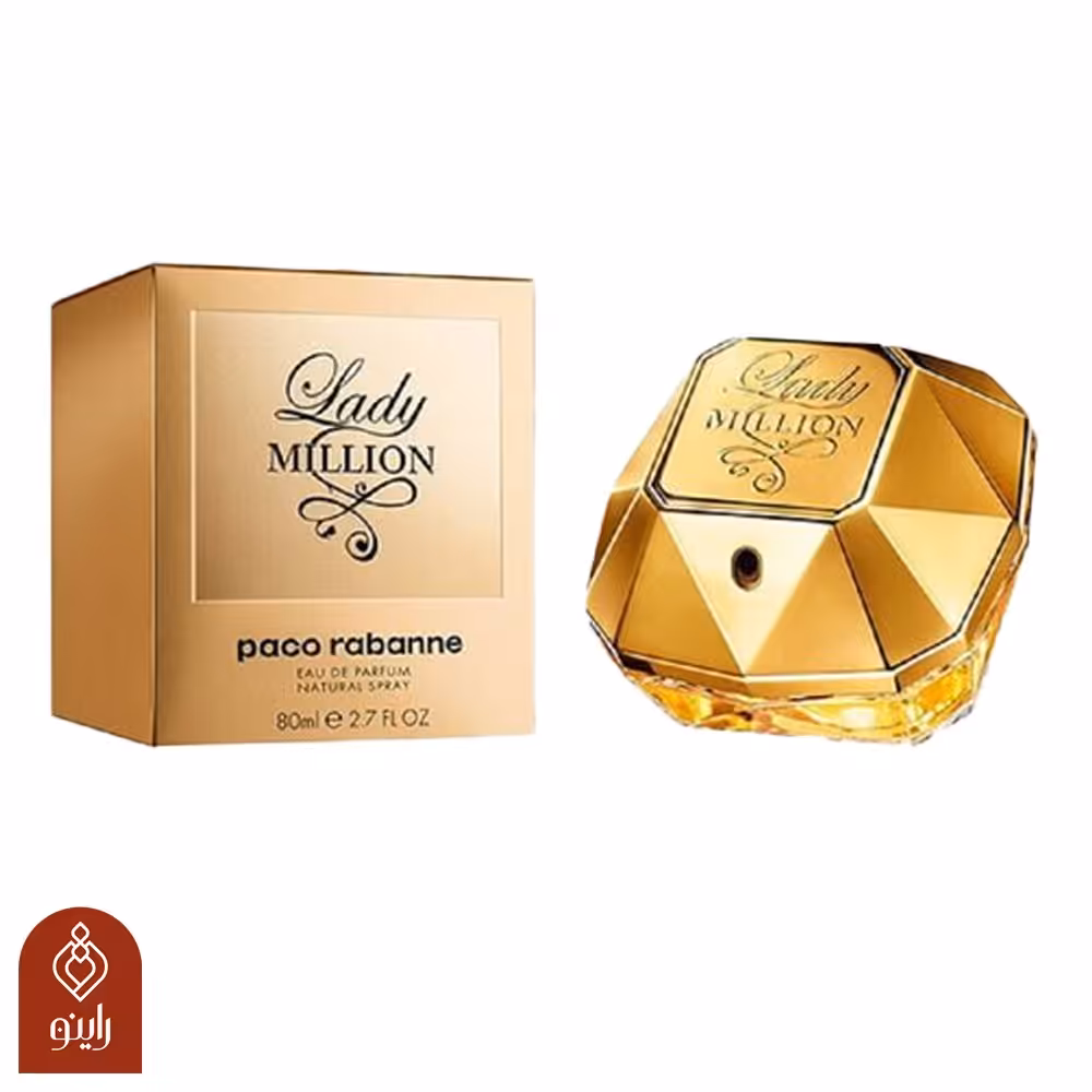 عطر لیدی میلیون از راینو با طبع ملایم و رایحه شیرین (10گرمی)