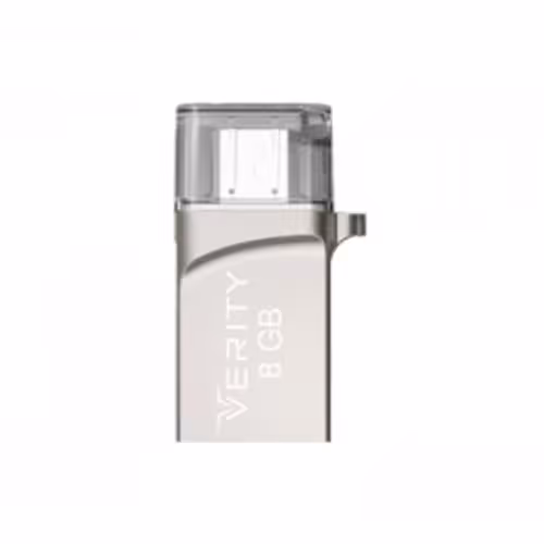 فلش مموری 8GB وریتی مدل Verity O502 OTG MicroUSB