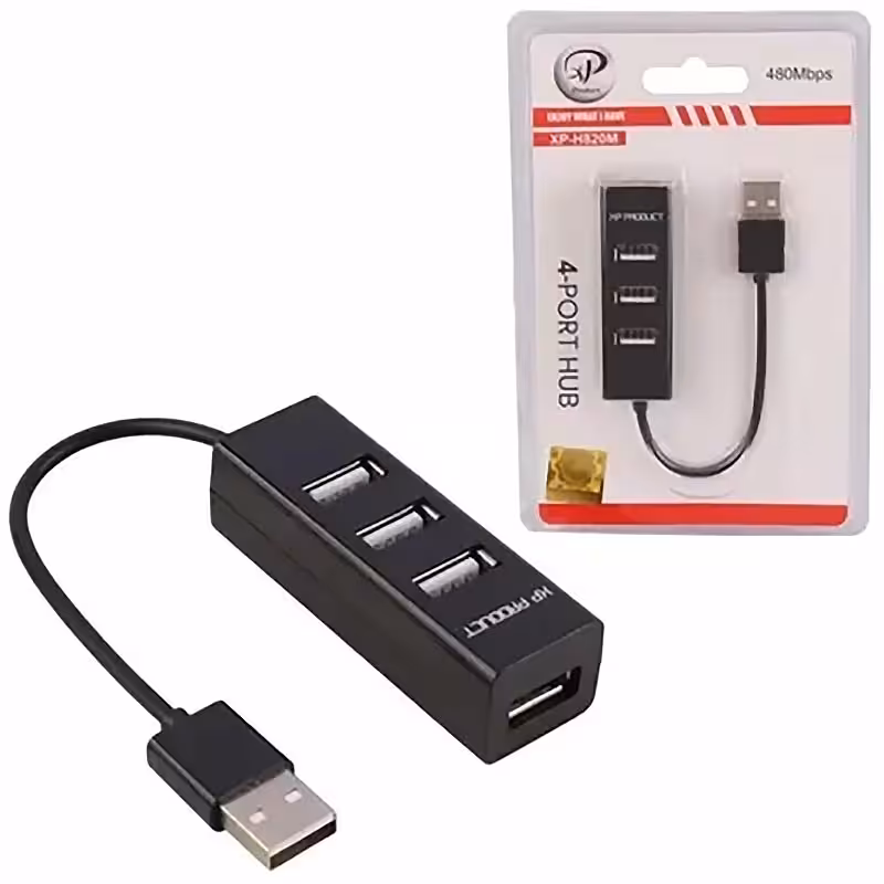 هاب 4 پورت USB 2.0 ایکس پی XP-H820