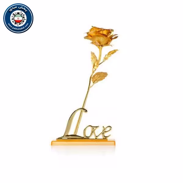 گل رز طلایی پایه دار لاو