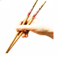 چوب غذاخوری مدل چاپستیک ساخته شده از چوب بامبو قابل شستشو با کیفیت بسته ی 10عددی