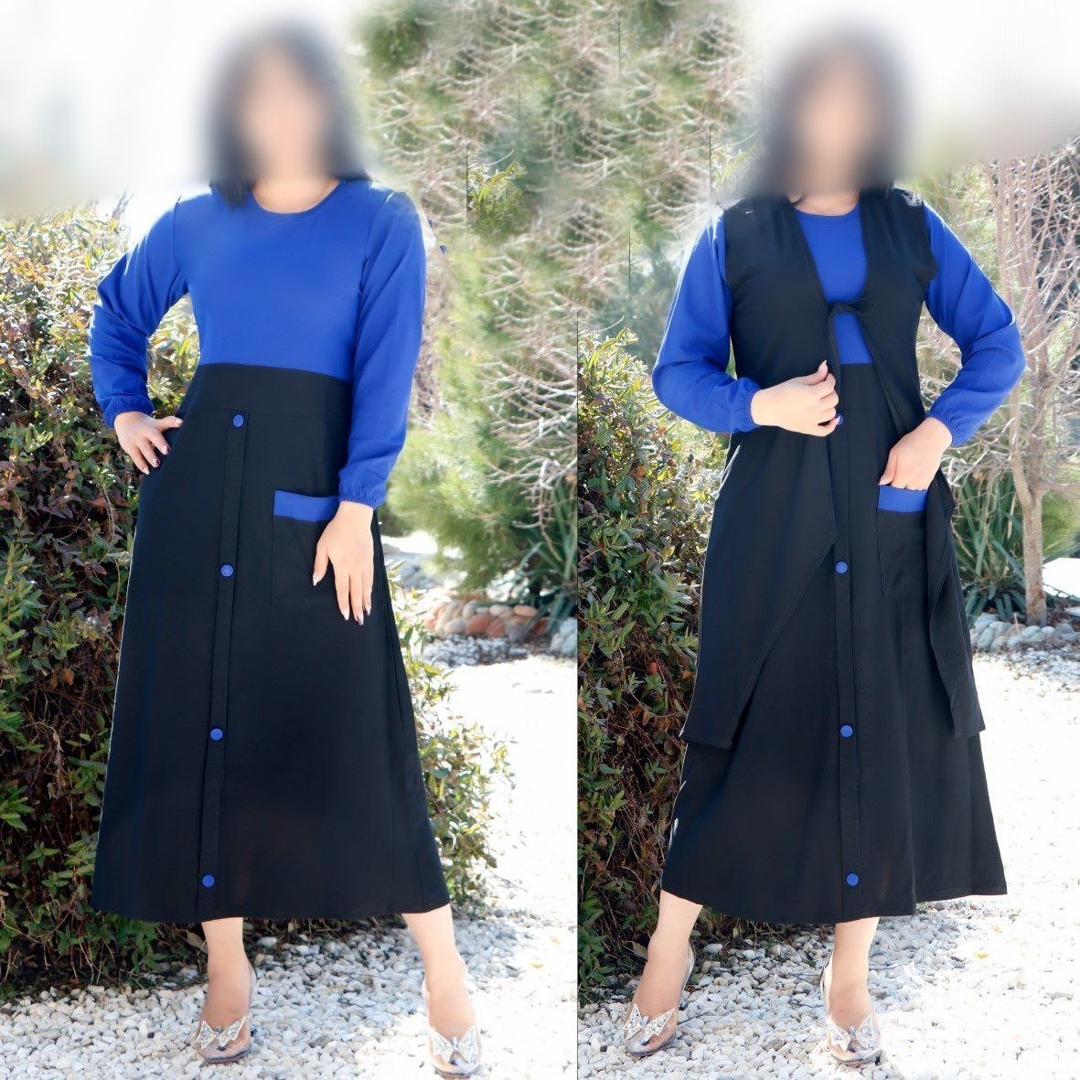 تونیک زنانه دوتیکه مدل تک جیب