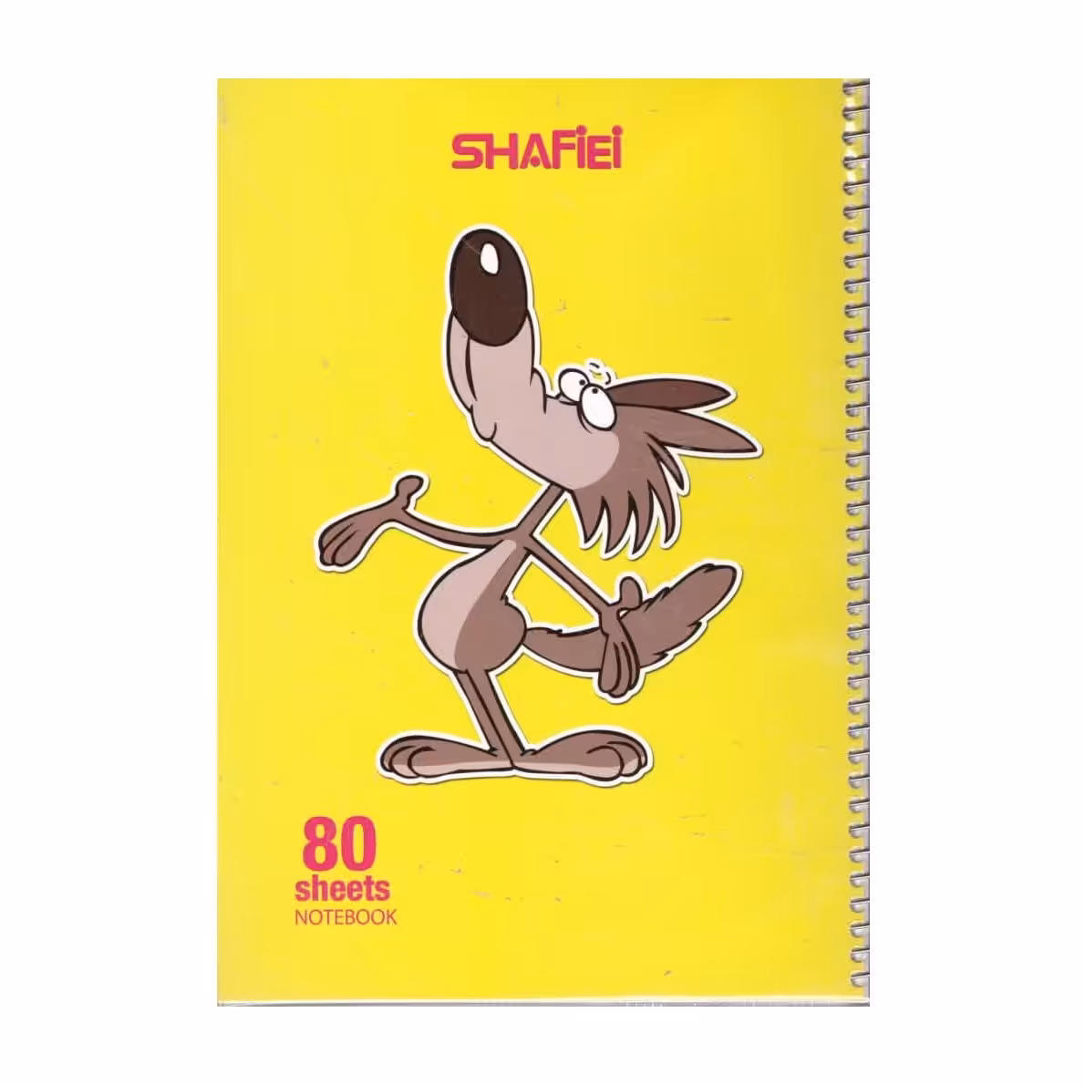 دفتر مشق 80 برگ فانتزی تک فنر جلد پرسی شفیعی طرح گرگ کد 112 