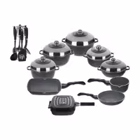 سرویس پخت و پز 22 پارچه عروس مدل کلاسیک خطی