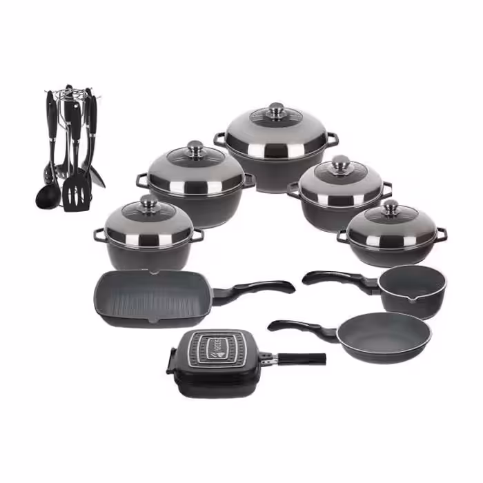 سرویس پخت و پز 22 پارچه عروس مدل کلاسیک خطی