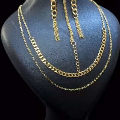 نیمست کارتیر تراش ریز استیل طرح طلا