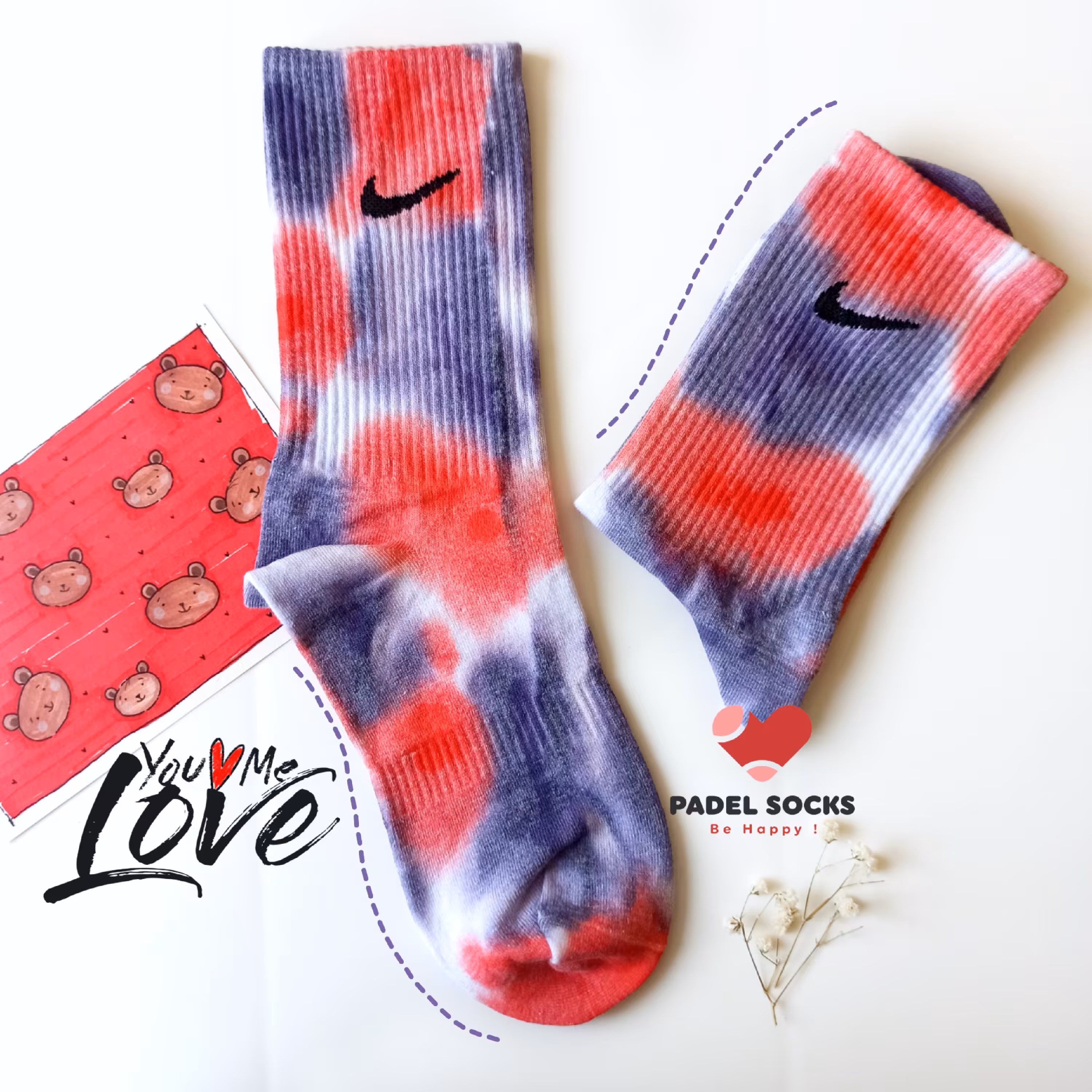 جوراب ساقدار سوپر پنبه و آنتی باکتریال کش انگلیسی تای دای