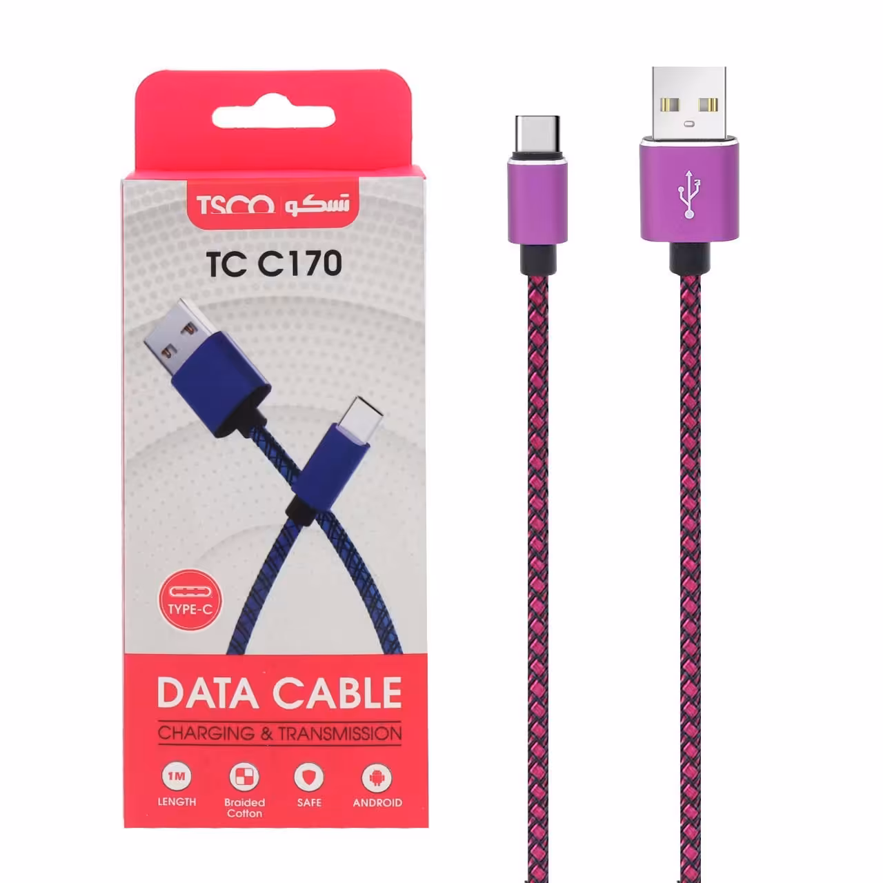 کابل شارژ فست Type C تسکو TC-C170 - مشکی
