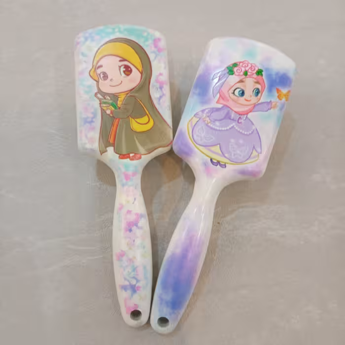 برس شانه دخترانه فانتزی طرح حجاب در طرح های مختلف 