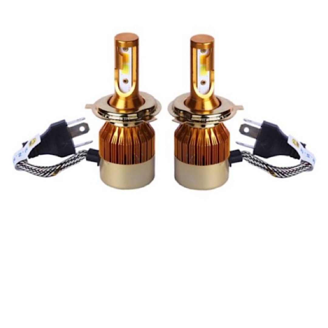 هدلایت فن دار تمام استیل2طرفه 4حالته در پایه هایH4 وH7