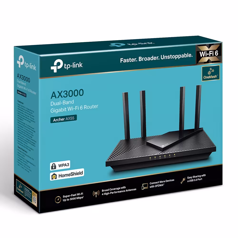 روتر بی سیم TP-Link WiFi 6 AX3000 Archer AX55
