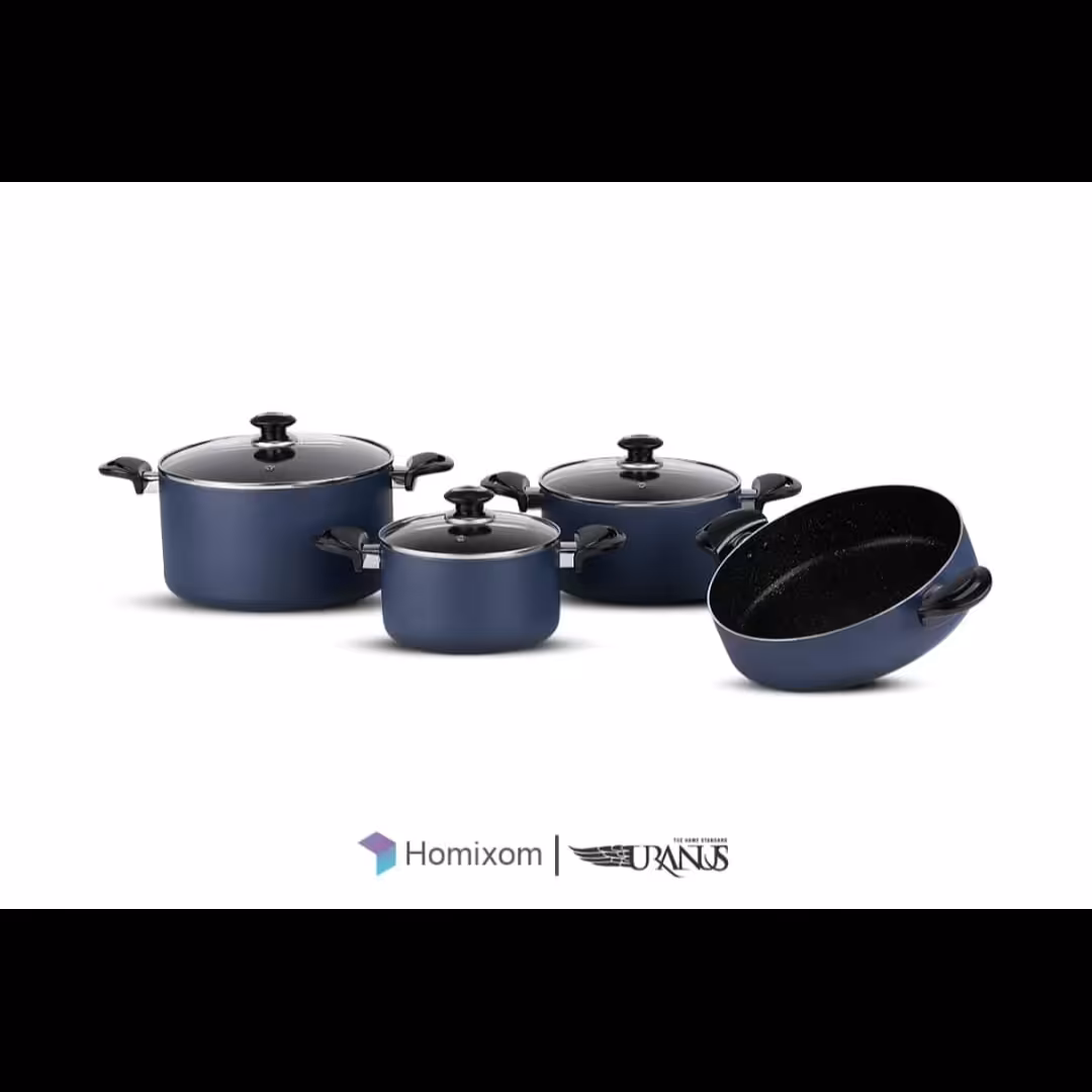 سرویس قابلمه 7 پارچ برند محبوب اورانوس سورمه ای رنگ کد کالا 9492
