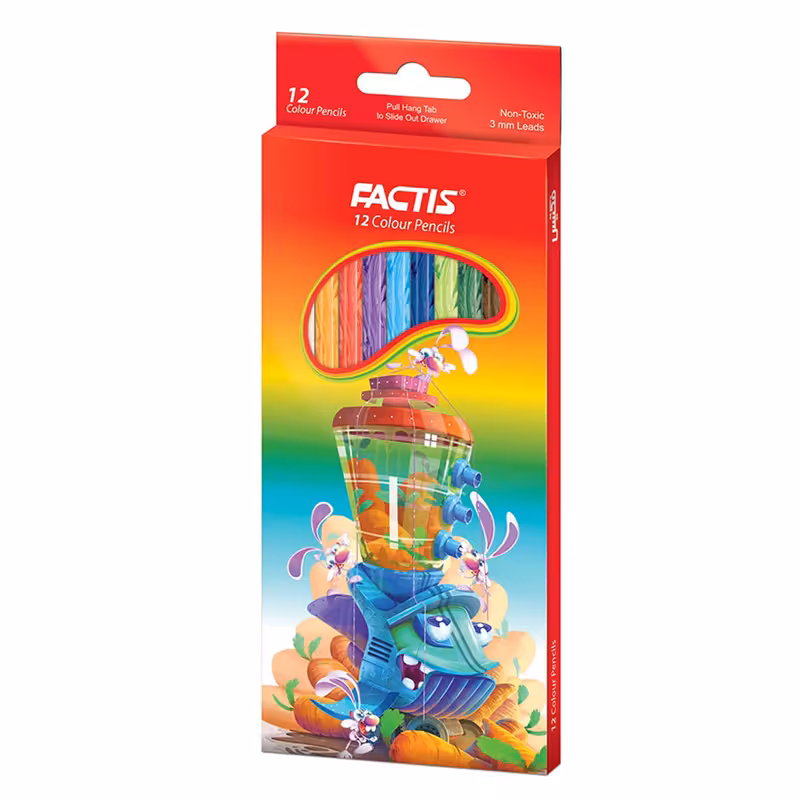 مداد رنگی 12 رنگ فکتیس کد 701-4