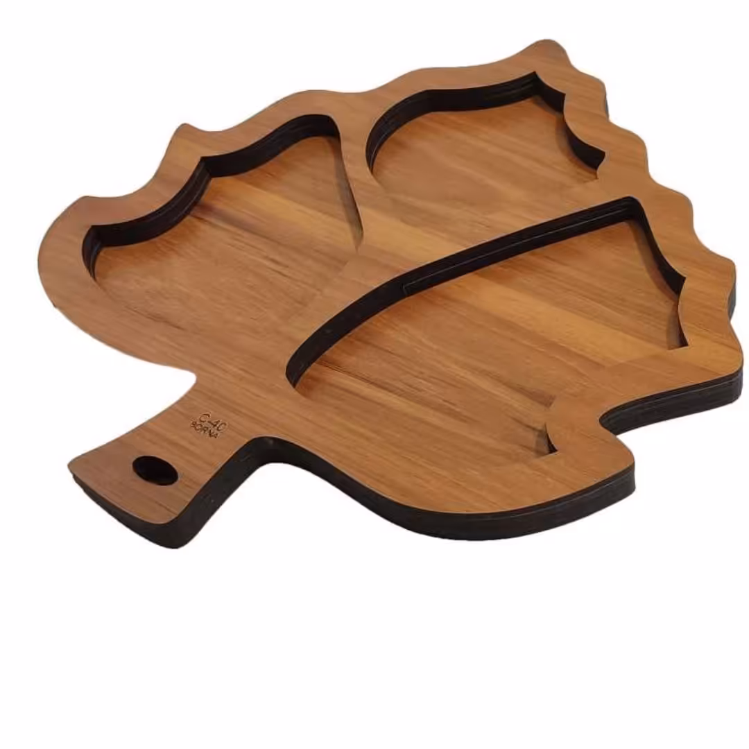 اردو خوری مدل سه قسمتی برگی کد c-40 ام دی اف 