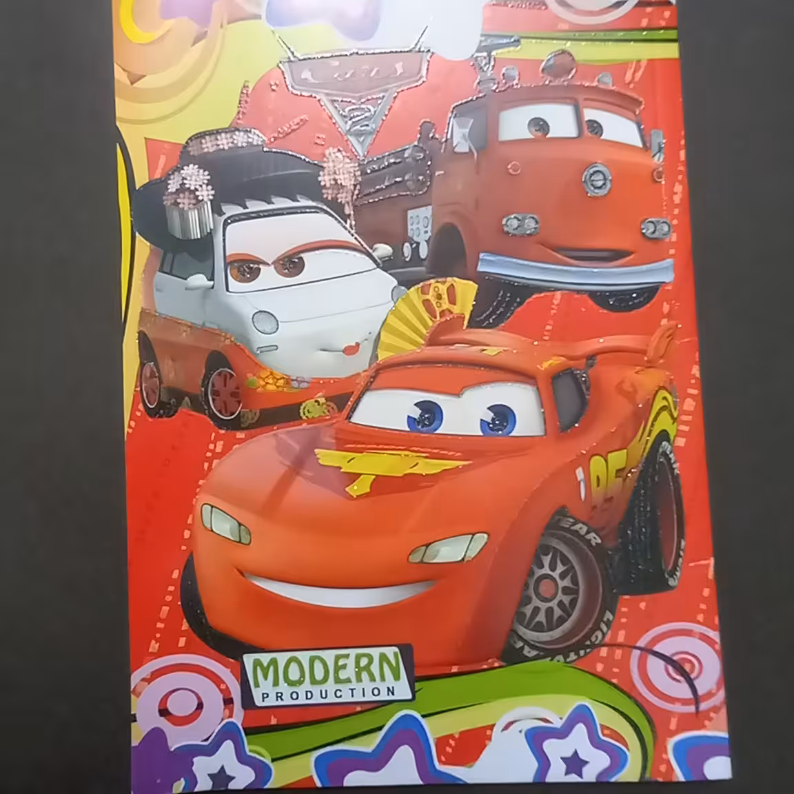 دفتر نقاشی پنجاه برگ با طرح انیمیشن ماشین