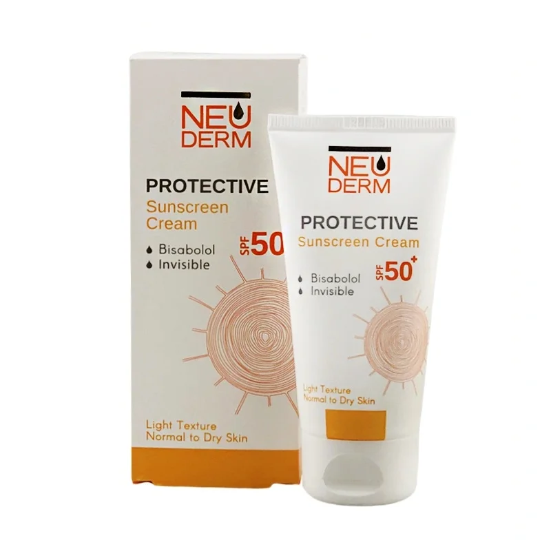 ضد آفتاب بی رنگ پروتکتیو نئودرم SPF 50 مناسب پوست های معمولی و خشک 50 میلی لیتر