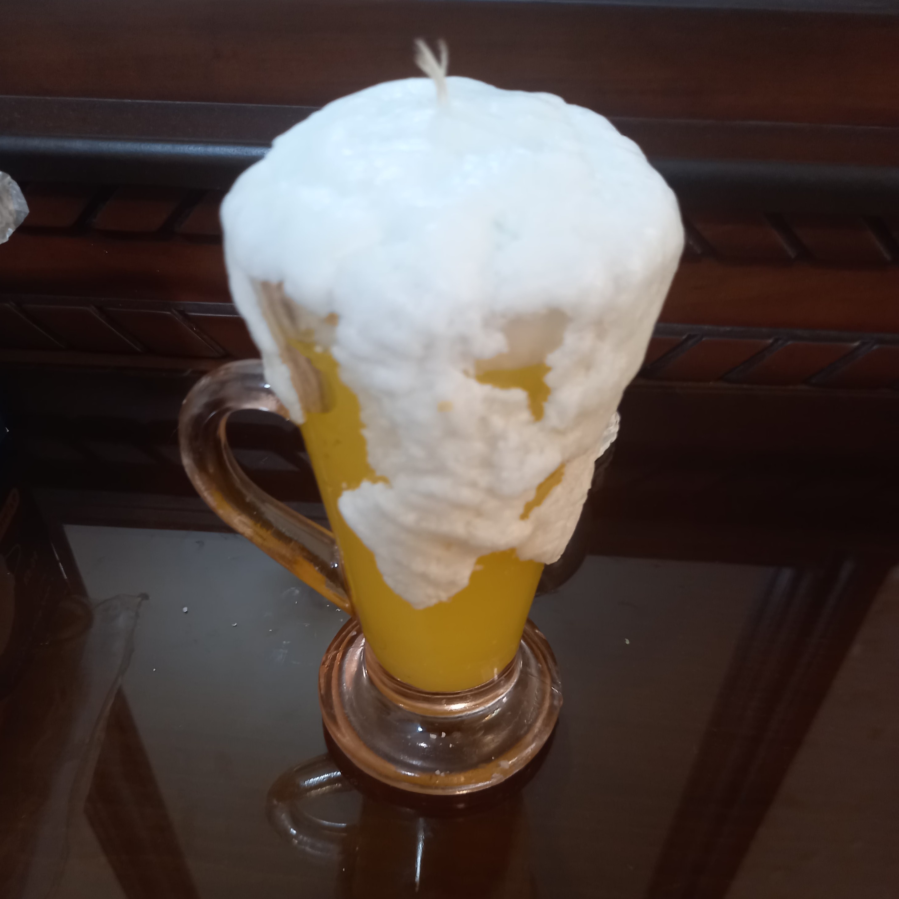 شمع مدل دلستر  با کف ریخته شده