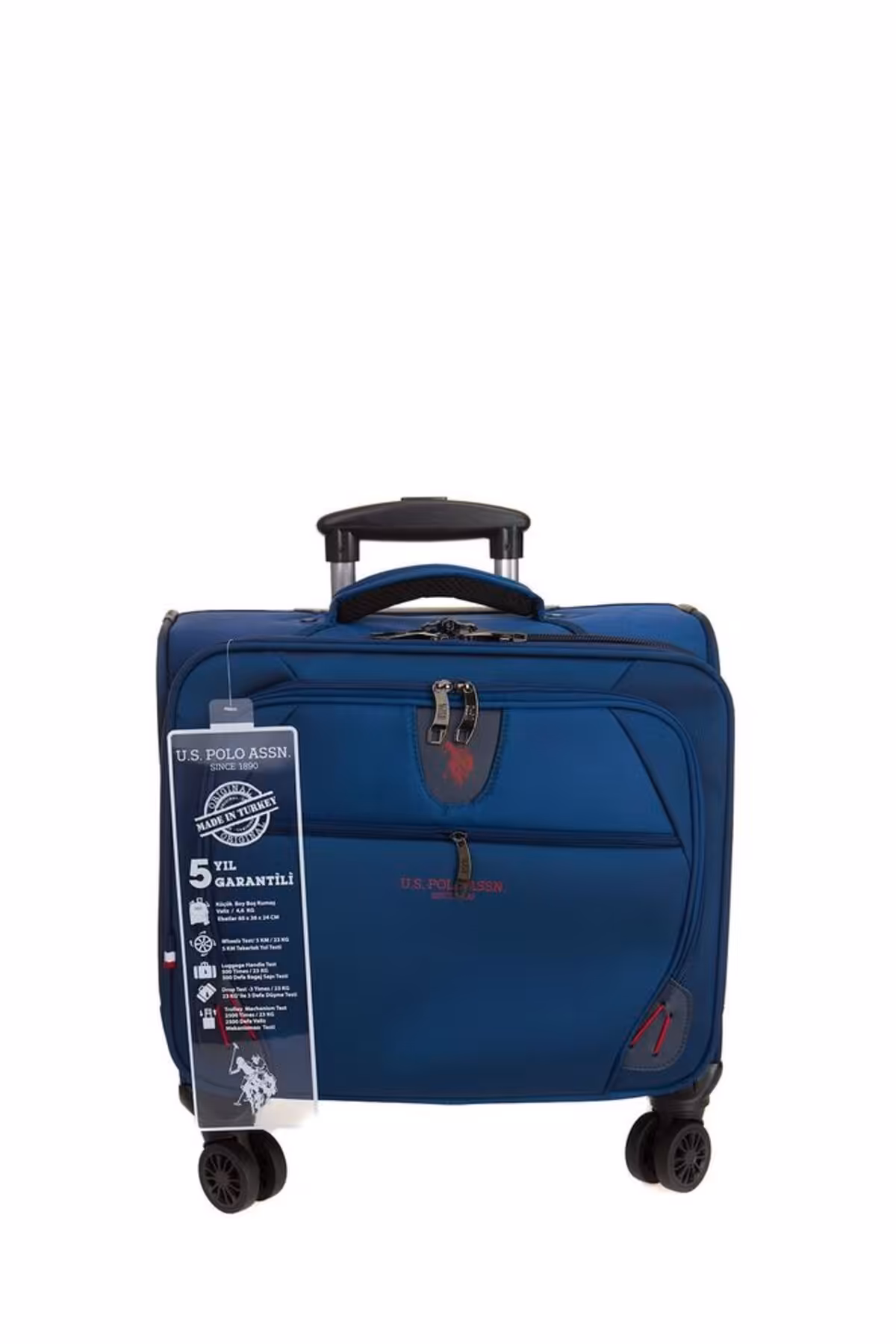 چمدان و ساک آبی مردانه زنانه پارچه یونسکس اندازه خلبان PLPLT8094 U.S. Polo Assn.