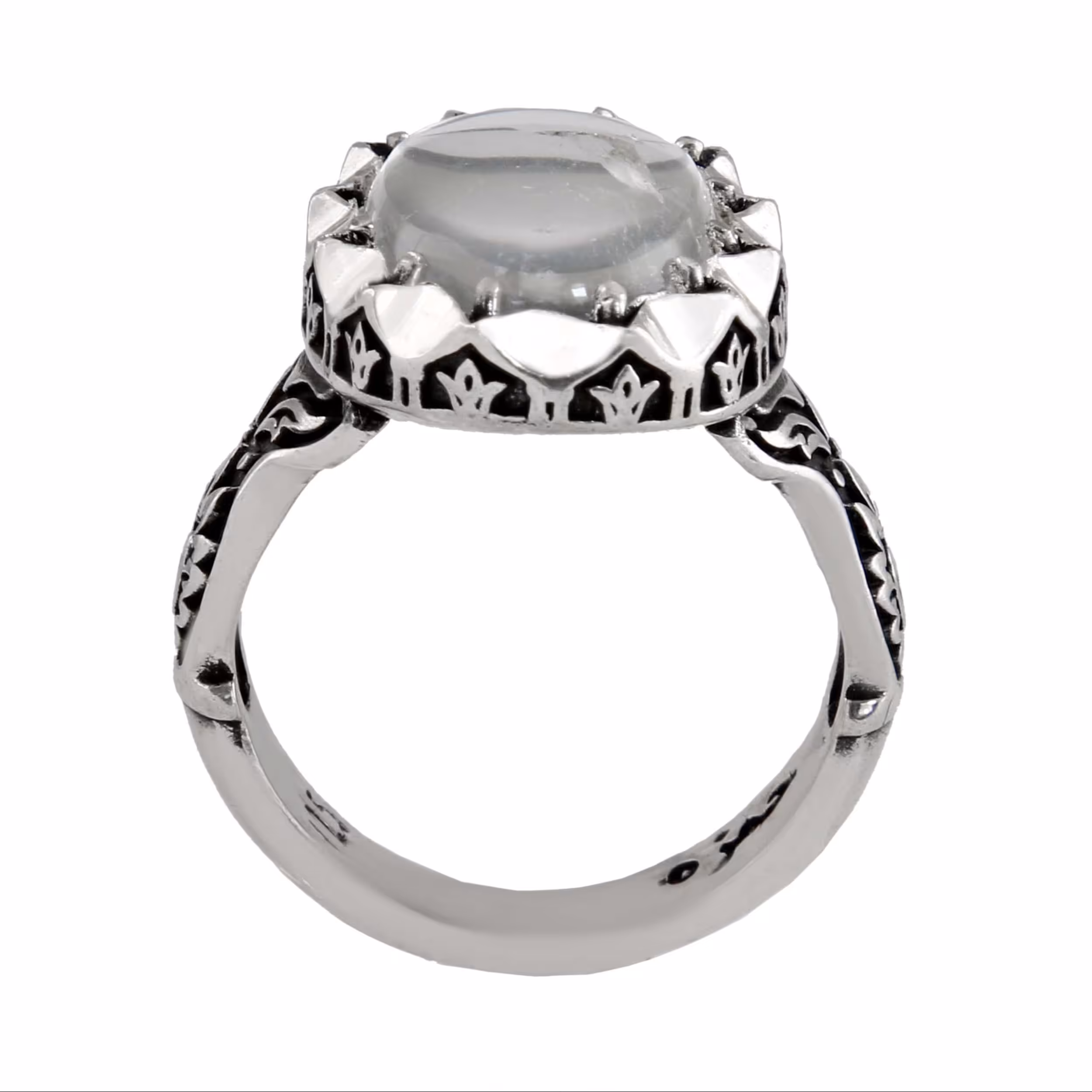 انگشتر نقره مردانه بازرگانی میلادی مدل در نجف رکاب سیاه قلم کد AM2991