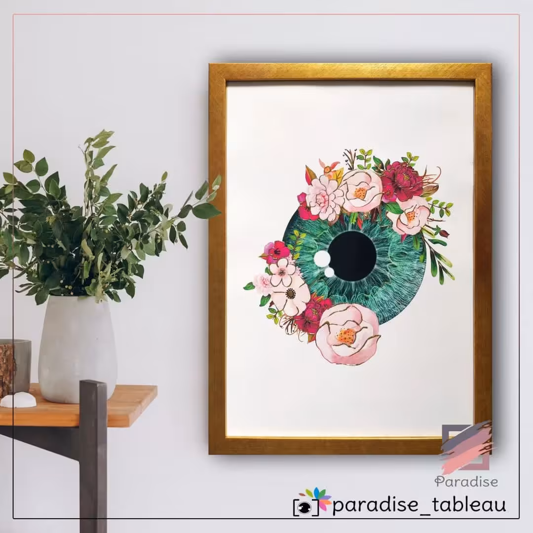 تابلو دکوراتیو طرح  چشم پزشکی و بینایی سنجی