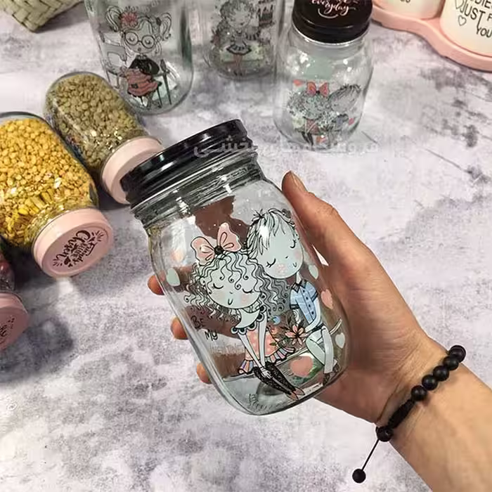 بانکه شیشه ای مدل صفورا سایز 6