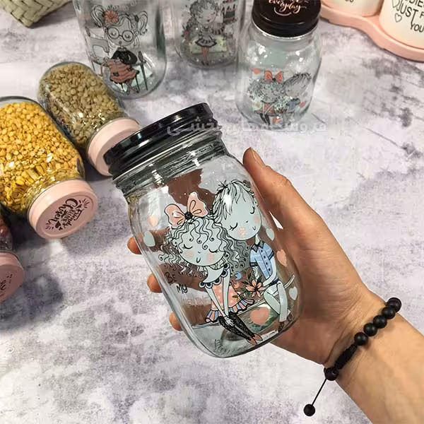 بانکه شیشه ای مدل صفورا سایز 6