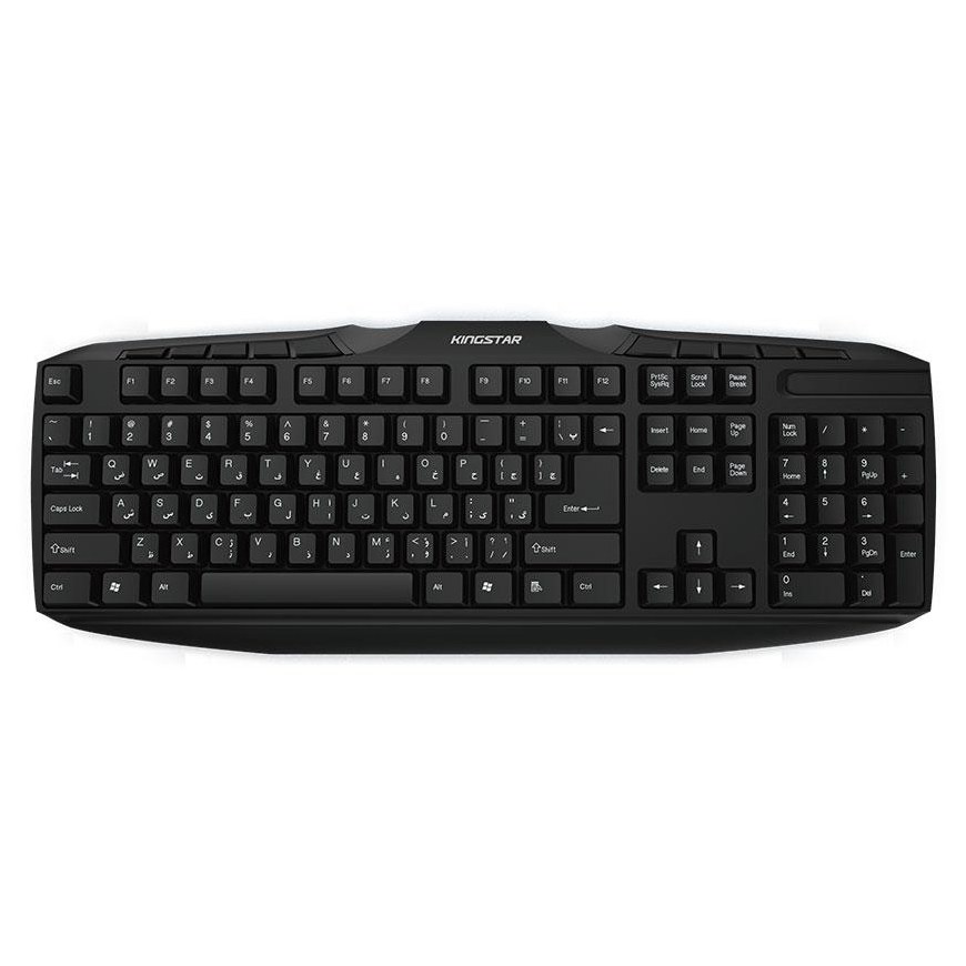 کیبورد بی سیم کینگ استار مدل KB63W کیبورد وایرلس King StarKB63W