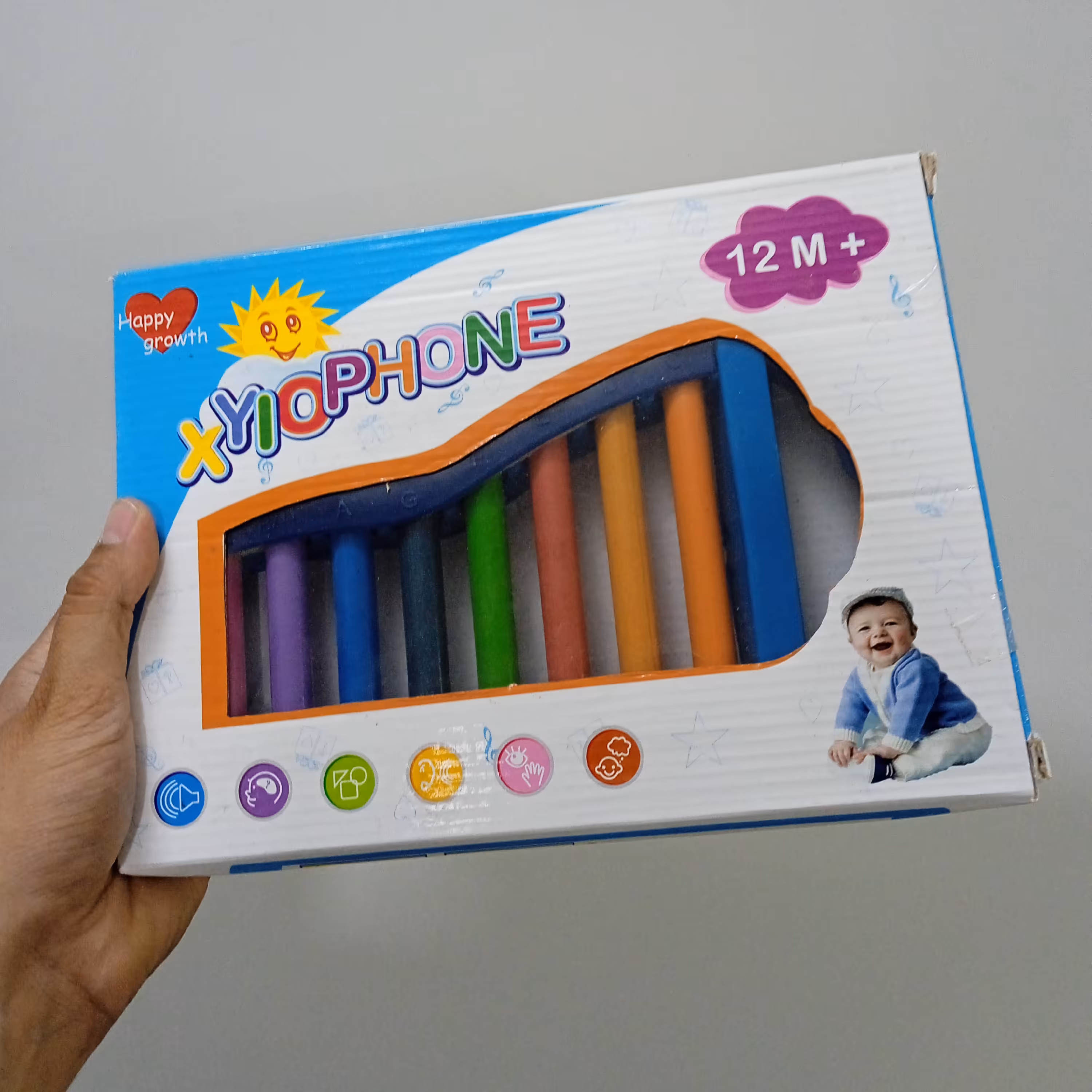 بلز  موزیکال بدون نیاز به باطری و برق با ریتم های زیبا زایلوفون اسباب بازی موزیکال  xylophone