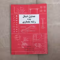 کتاب جداول اشتال ویژه رشته معماری اثر محمودی و ایران نژاد نشر کیان رایانه سبز