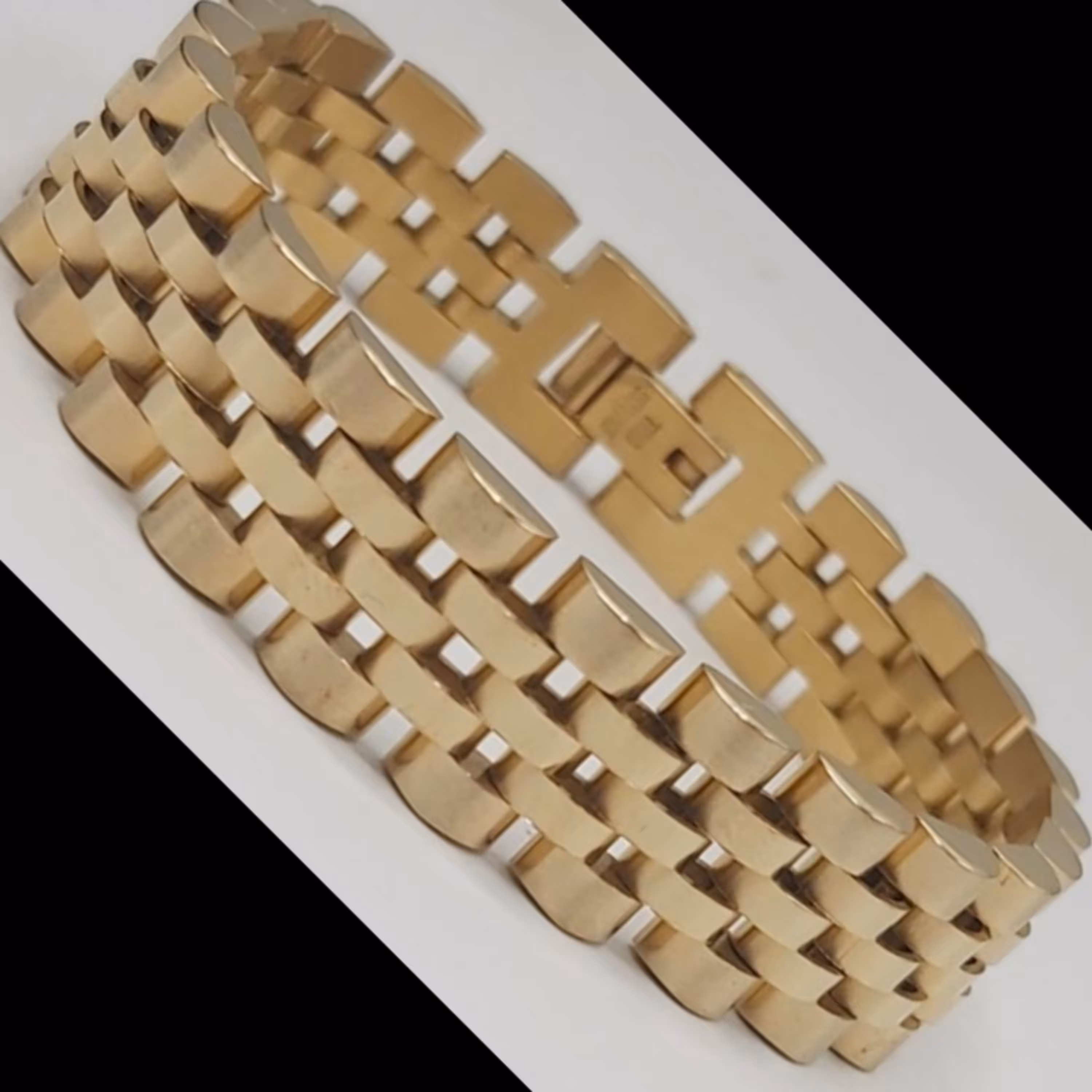 دستبند رولکس طلایی شیک و مجلسی و آبکاری رادیوم